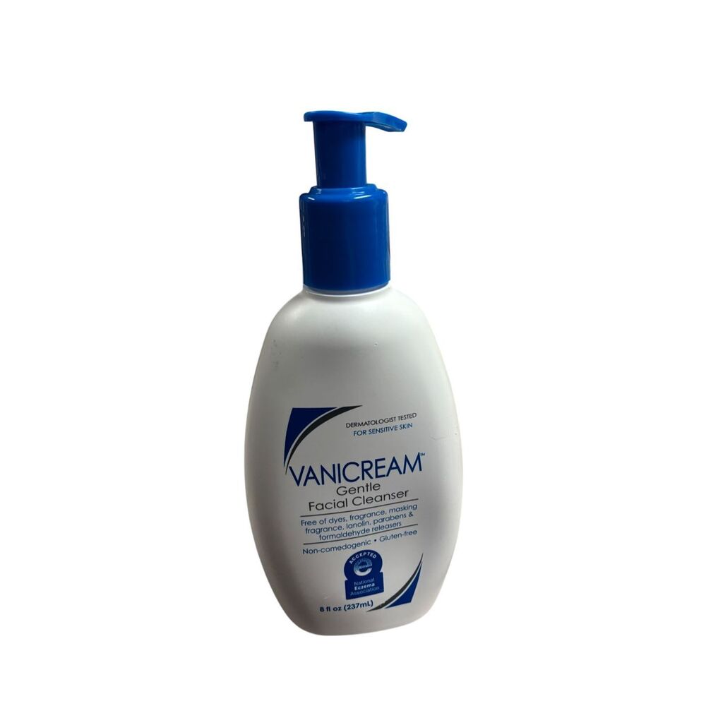 Vanicream‎ Gentle Facial Cleanser 8 oz Dermatologist Tested Sensitive Skin